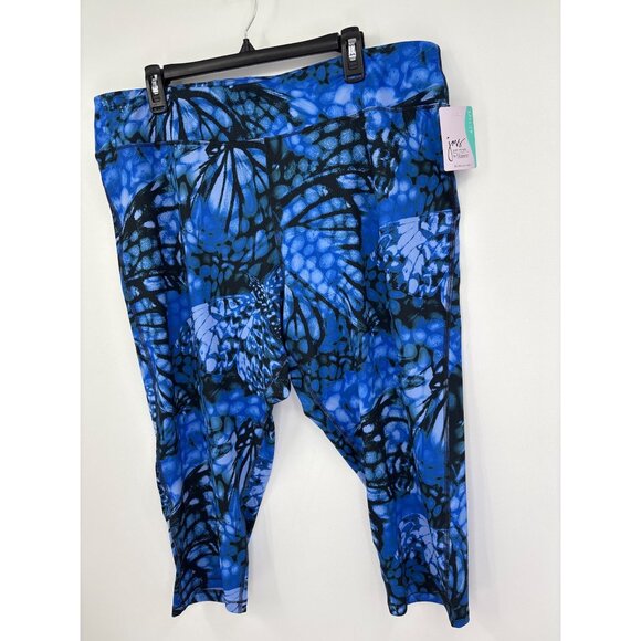 JMS Just My Size Active Crop Legging Blue Size 3X NEW - Picture 2 of 4